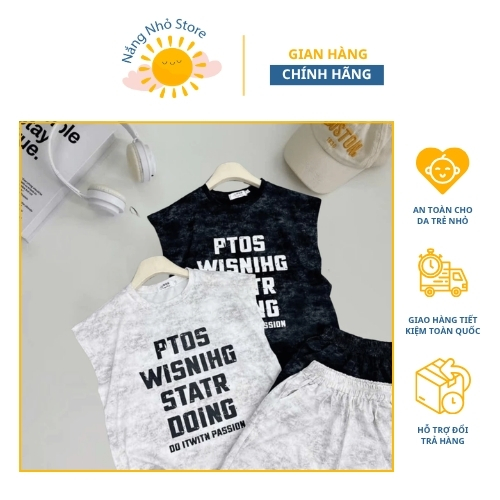 Bộ ba lỗ sát nách cho bé trai