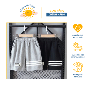 Quần short kẻ ngang cho bé trai
