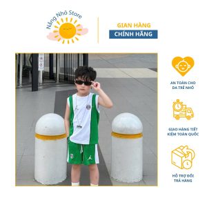 Set đồ thể thao bé trai sát nách năng động